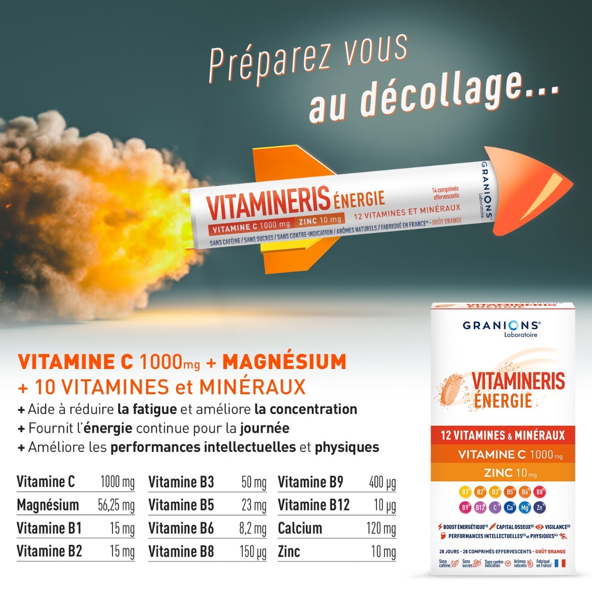Vitamineris Energy 1000mg - 30 tablets 