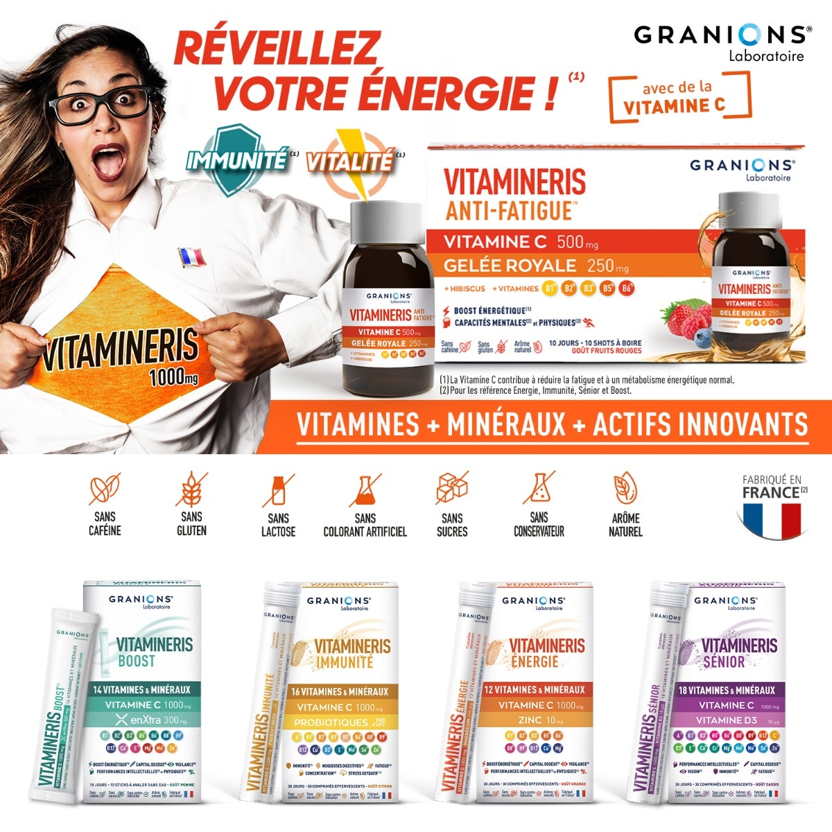Gamme Vitamineris Anti-Fatigue