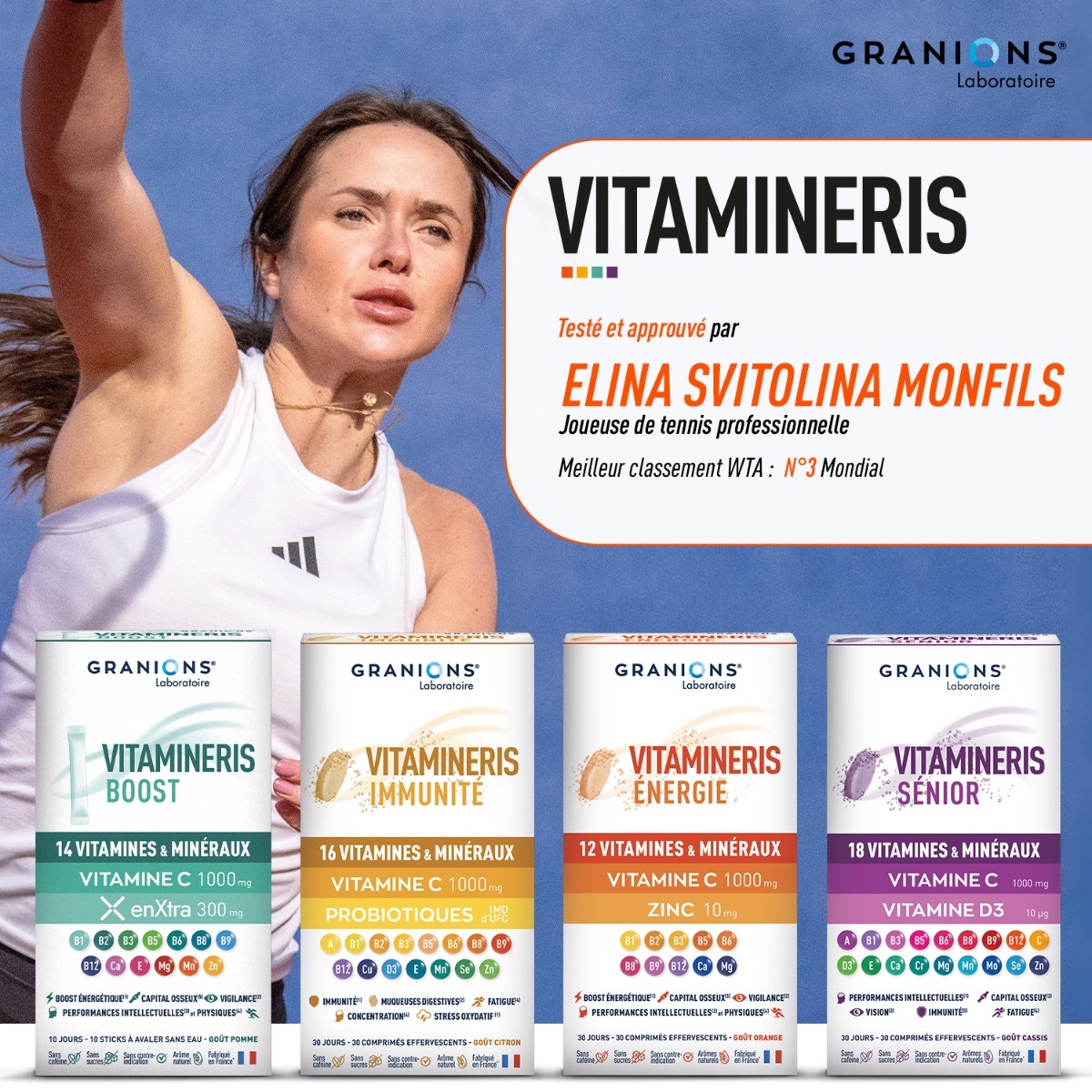 Elina Svitolina Vitamineris Anti-Fatigue