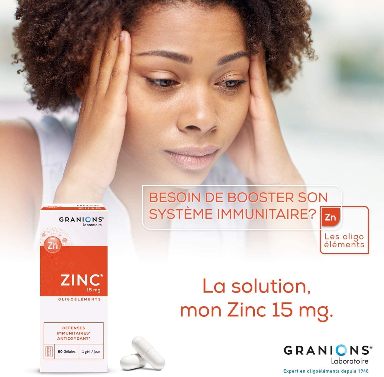 Lot de 2 – Zinc 60 gélules